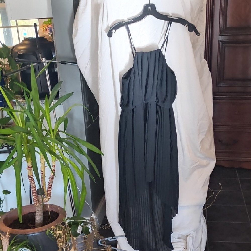 BCBGeneration Black Pleated Dress
